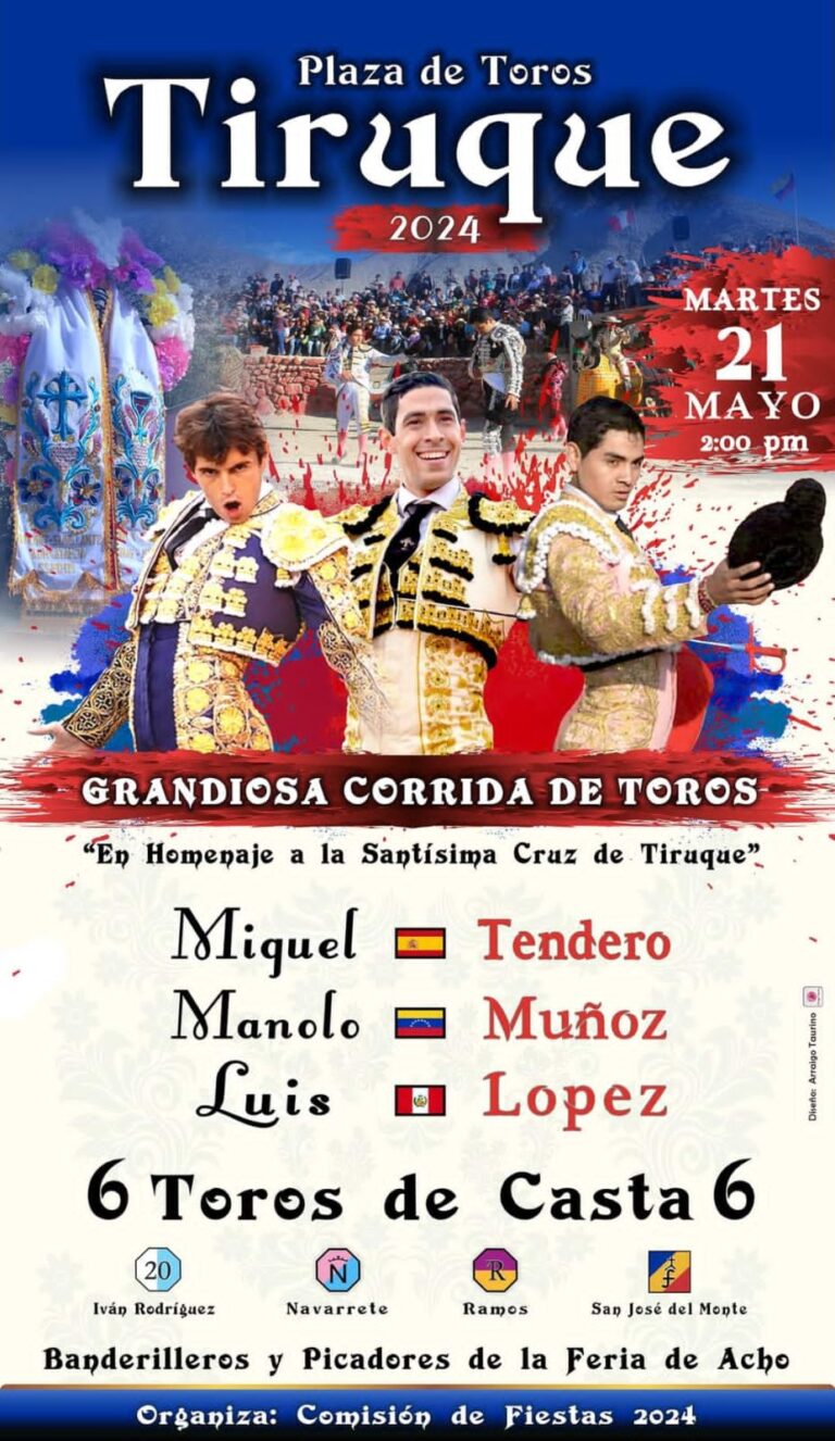 Manolo Muñoz va por las orejas en Caravelí, Perú