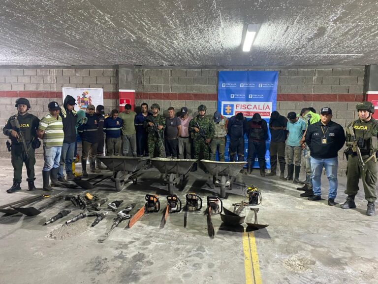 Capturadas 17 personas en labores de minería ilegal en Norte de Santander
