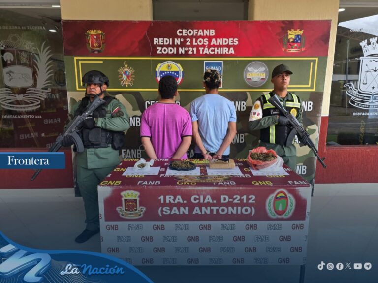 Cruzaron el puente Simón Bolívar con más de dos kilos de droga