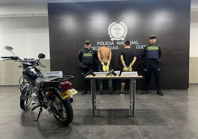 Capturados dos sujetos que acababan de perpetrar asesinato en Cúcuta