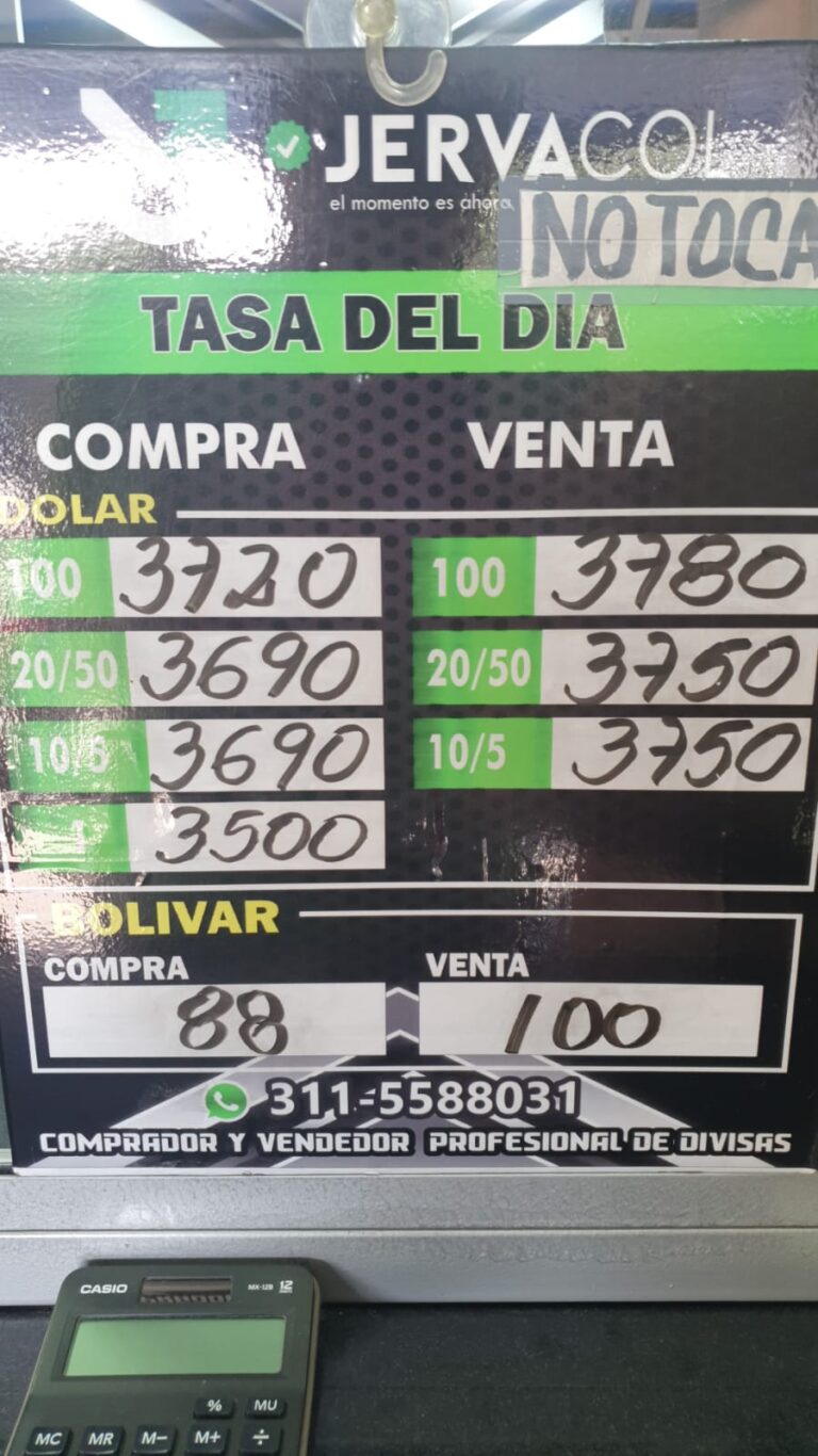 Precio del dólar este 23M