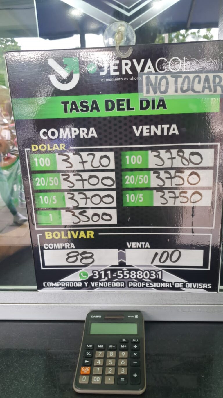 Precio del dólar este viernes