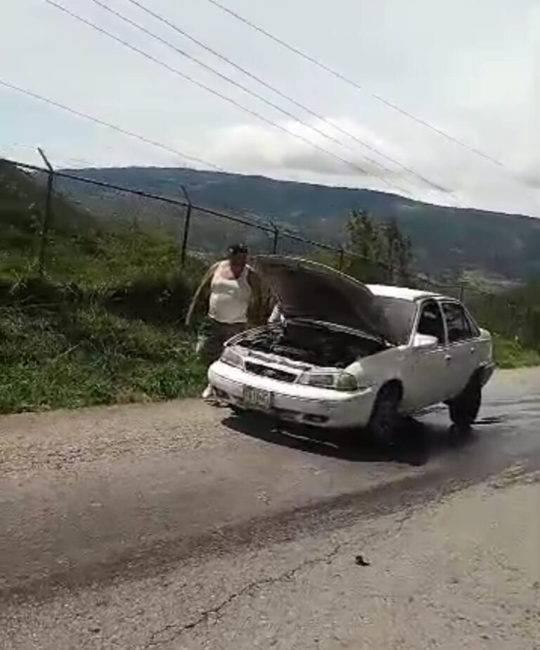 Evitan que carro fuera consumido por las llamas en la Troncal 1