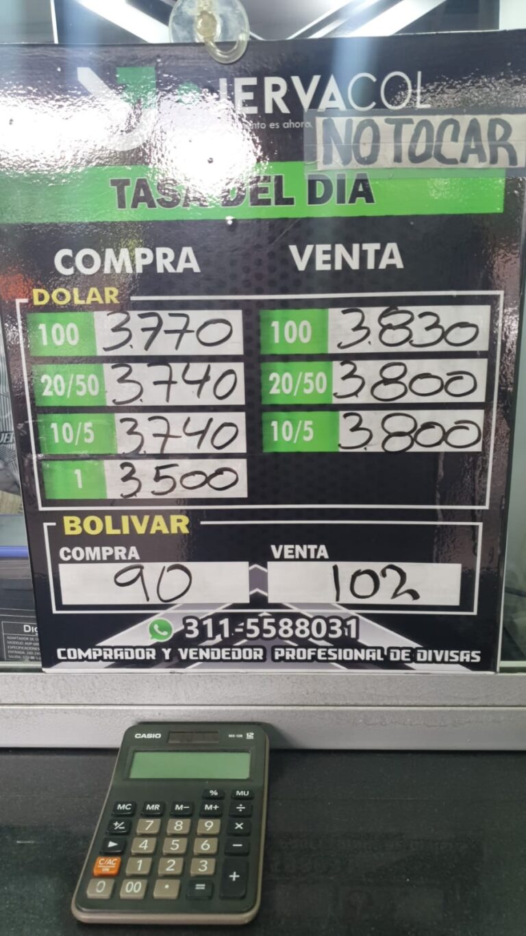 Leve repunte del dólar en La Parada