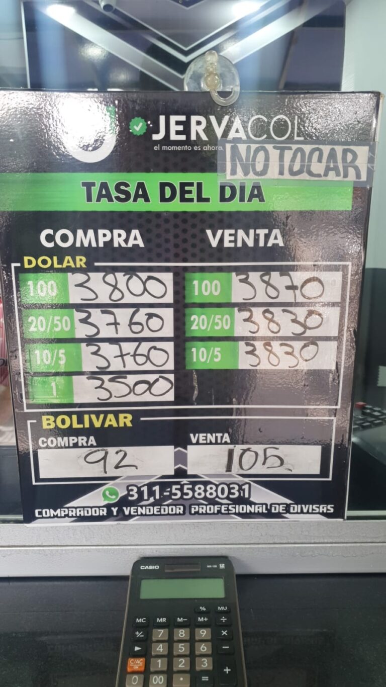 Precio del dólar este viernes