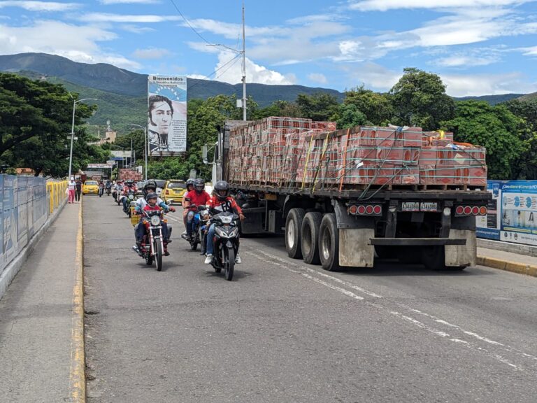 Movimiento de la carga pesada por los 3 pasos binacionales en 5 meses