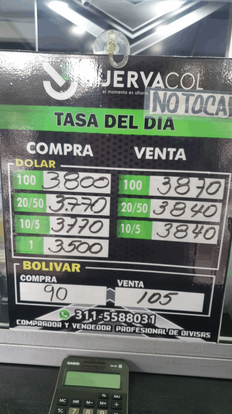 Precio del dólar este 26J