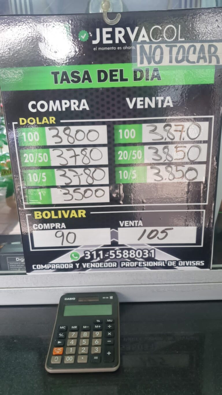 Precio del dólar este viernes