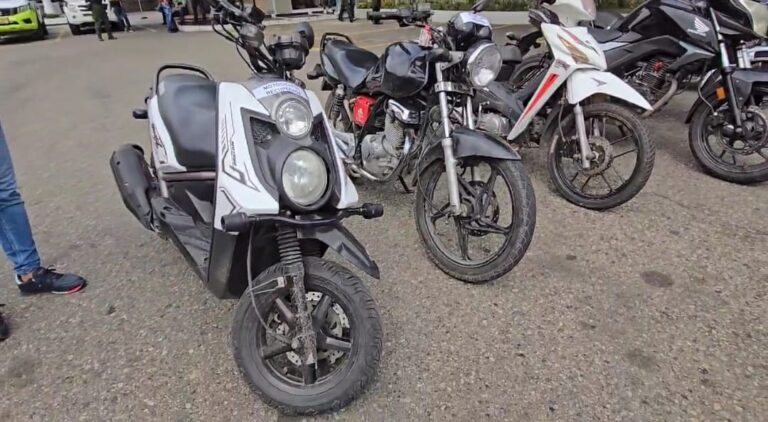 Recuperan seis motos robadas en Cúcuta
