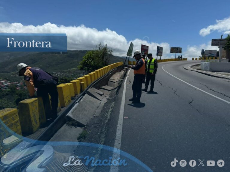 Inspeccionan tramo de la Troncal 1 afectado por profusas grietas