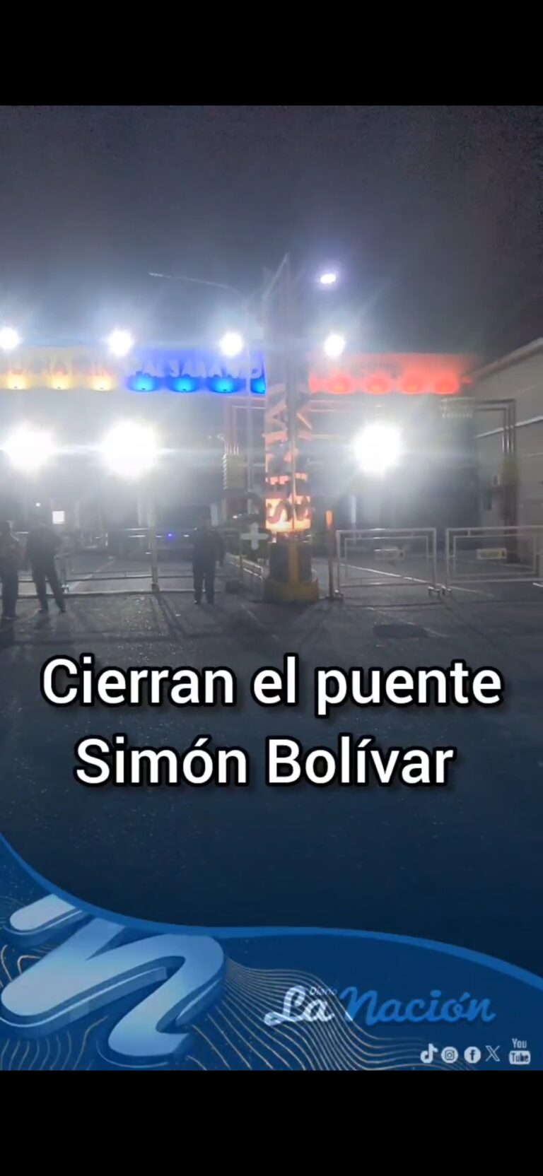 Cierran el puente Simón Bolívar
