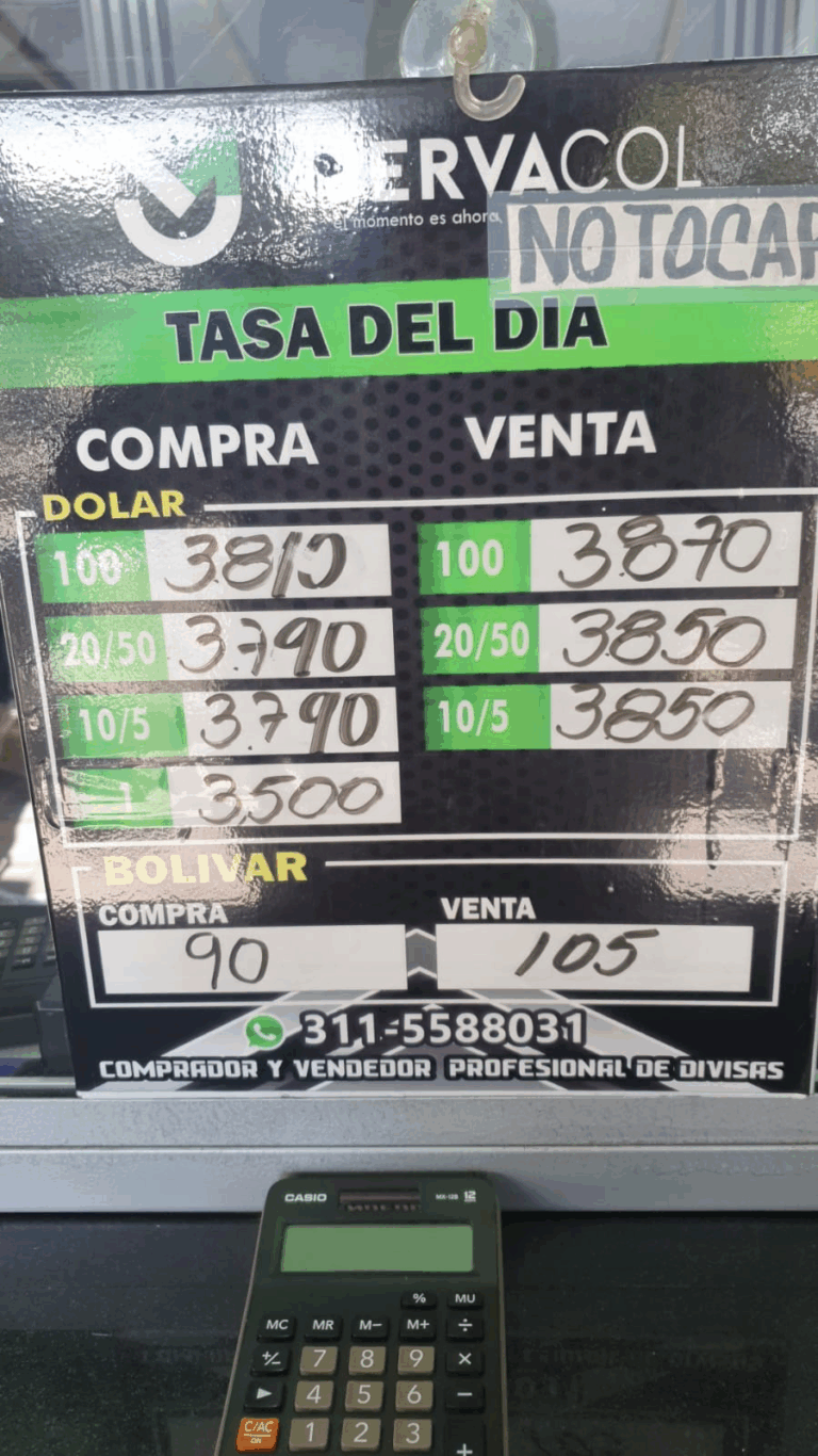 Precio del dólar este martes
