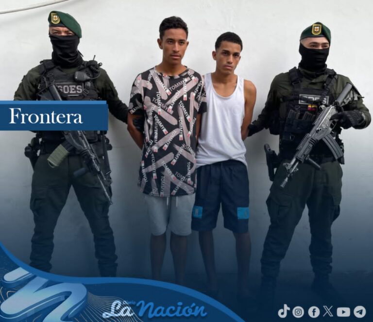 Capturan a dos jóvenes armados cuando merodeaban La Parada