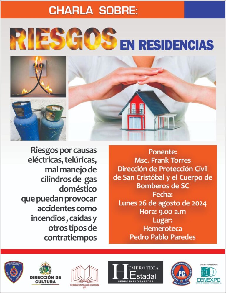 Charla sobre riesgos en residencias en la hemeroteca del estado