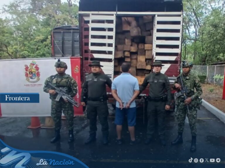 Capturado con 15 metros cúbicos de madera en la vía Cúcuta – Puerto Santander