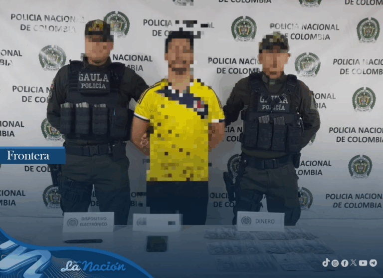 Cae “El Hacker” cuando recibía 17 millones de pesos por extorsión en Cúcuta