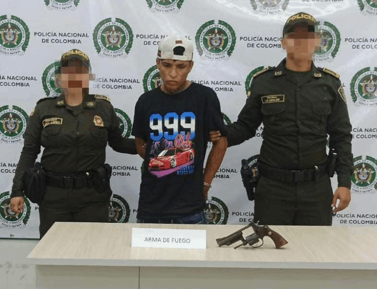 Capturan en Cúcuta a “Jhojan” por porte ilegal de arma de fuego