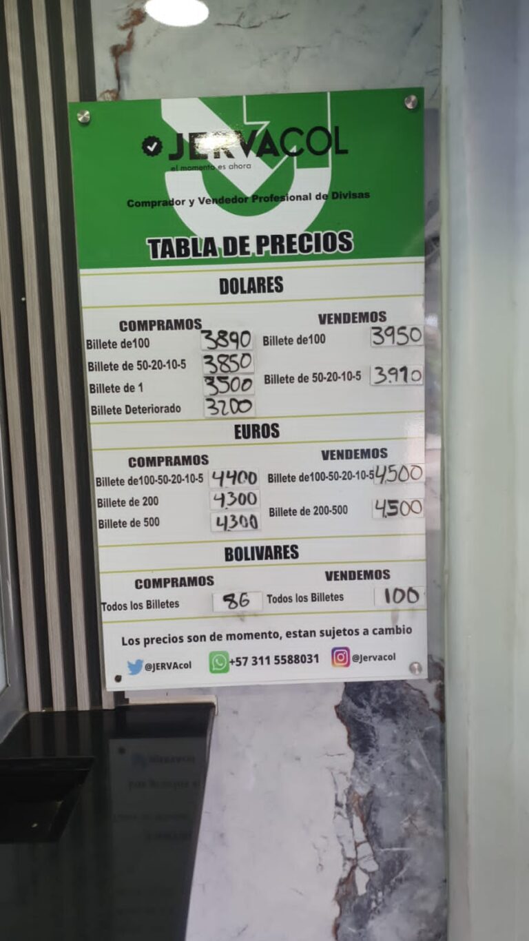 Precio del dólar este 16 de septiembre