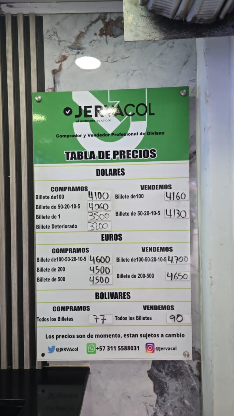 Se inicia la semana en frontera con un dólar en 4.160
