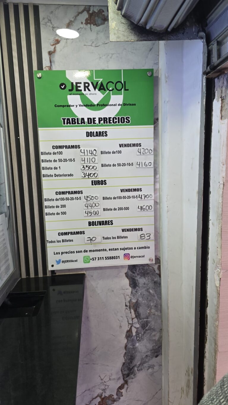 En 4.200 se ubica el dólar en La Parada