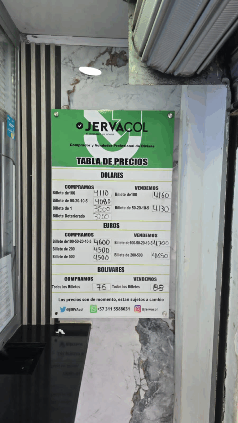 Precio del dólar este 15 de noviembre