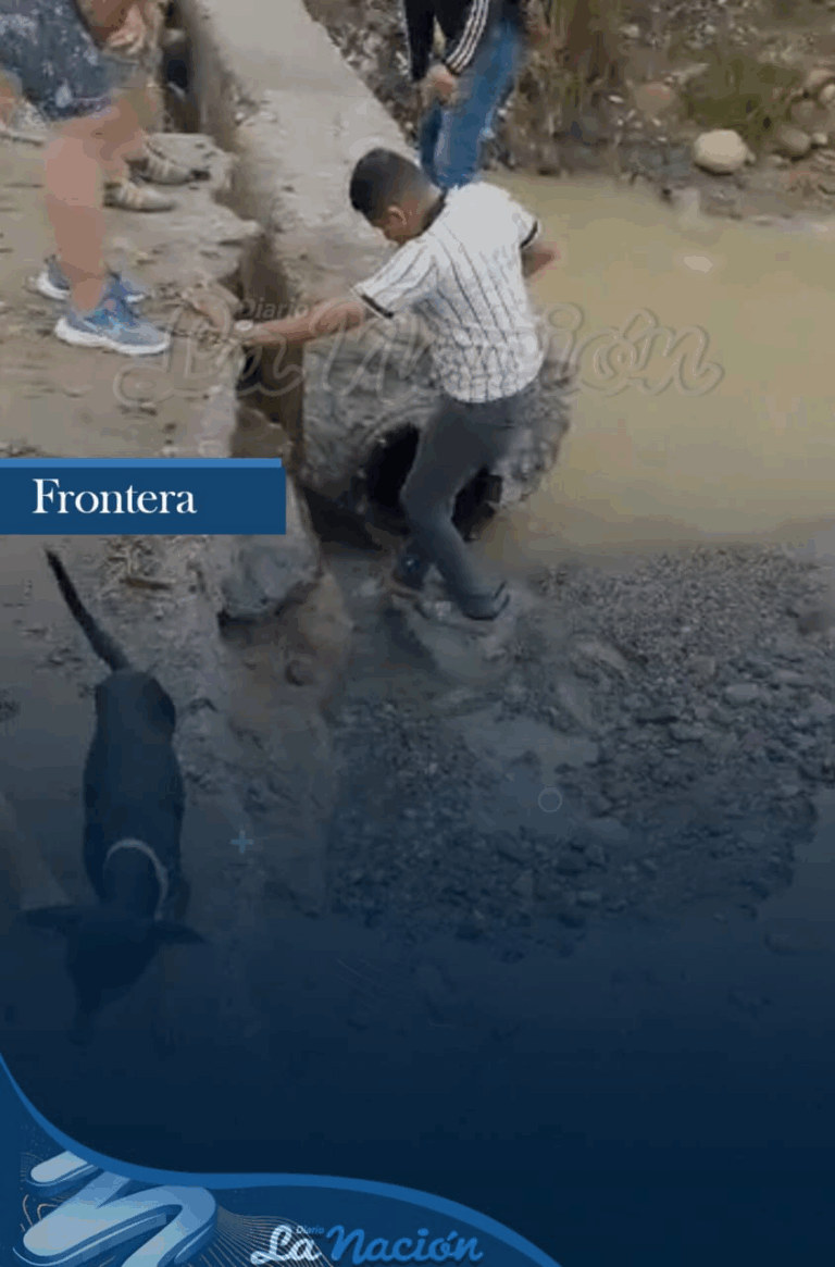 La Dantera arrastró tubería de aguas blancas en San Antonio