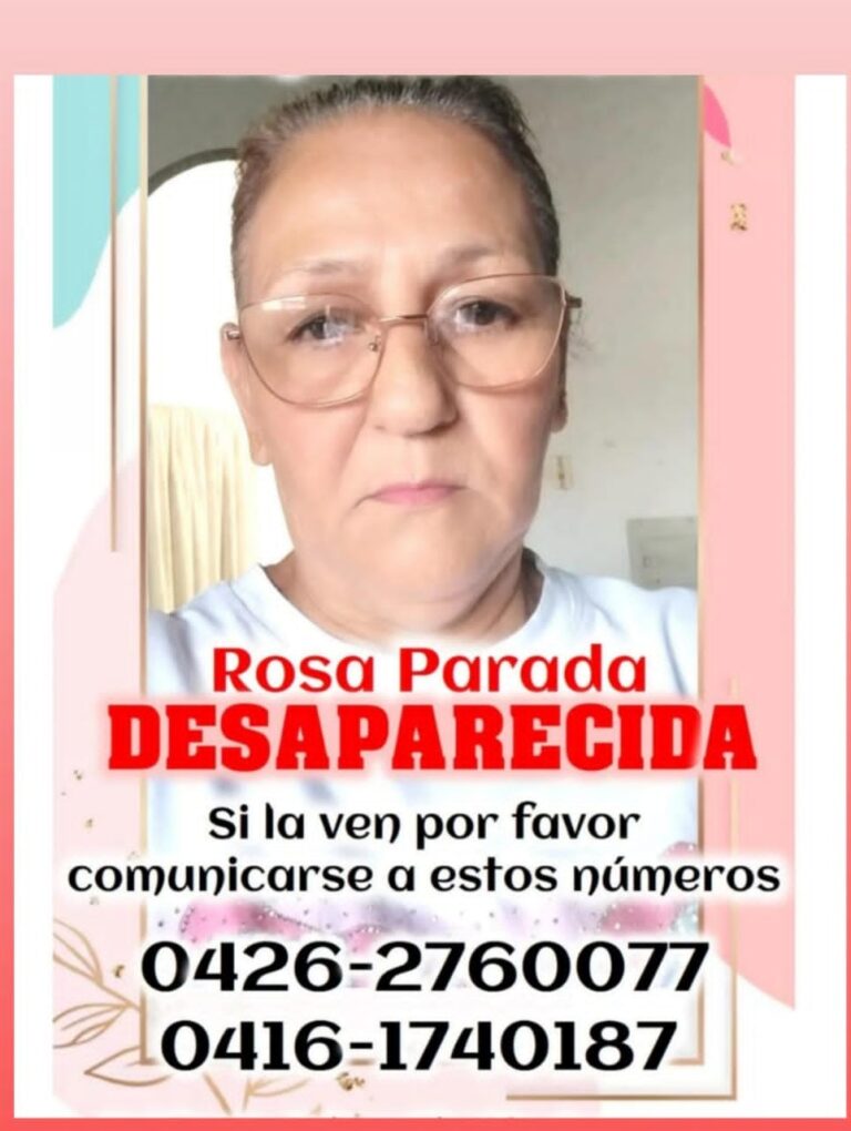 Rosa salió de su casa en Cordero y no ha regresado