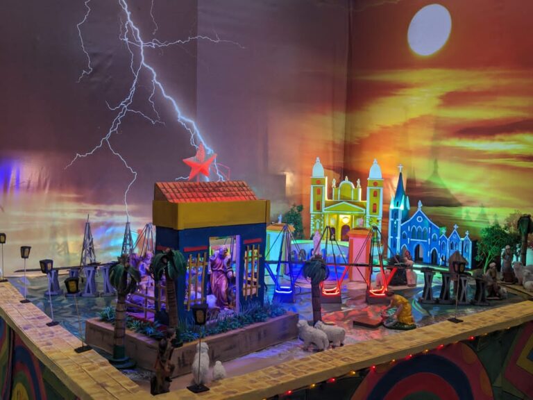 Recrean a Maracaibo en pesebre de la frontera