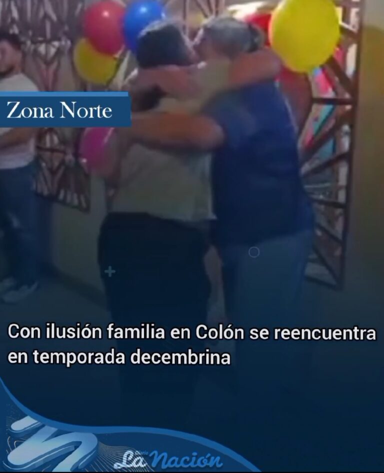 Con ilusión familia en Colón se reencuentra en temporada decembrina