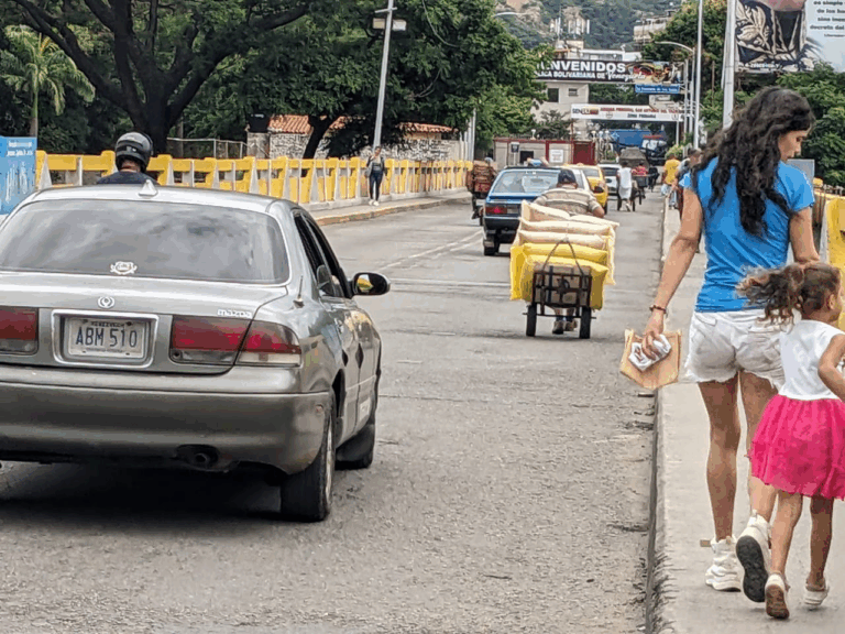 Leve repunte de carretilleros por el puente Simón Bolívar