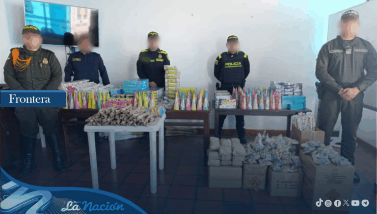 Incautaron más de 10 mil unidades de pólvora en Villa del Rosario