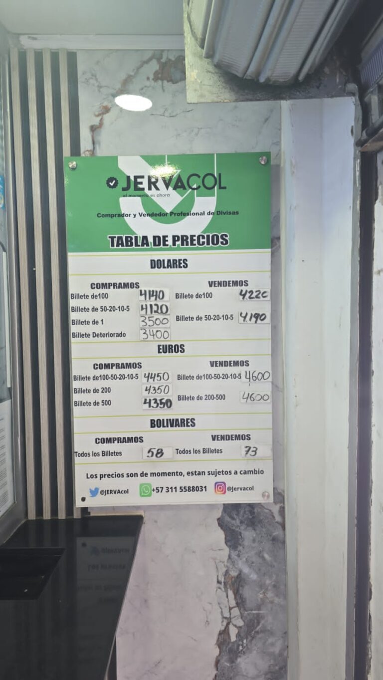 Precio del dólar este 4D