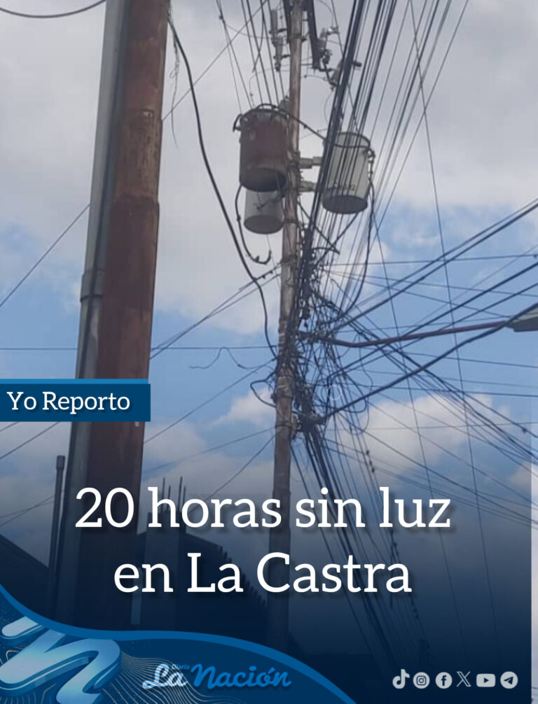 En la Castra suman 20 horas sin luz
