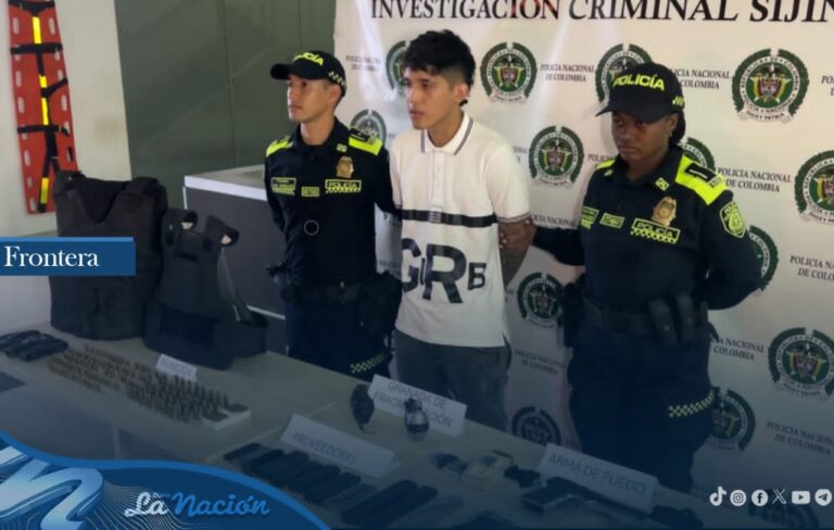 Cae presunto sicario con gran cantidad de armamento en Cúcuta