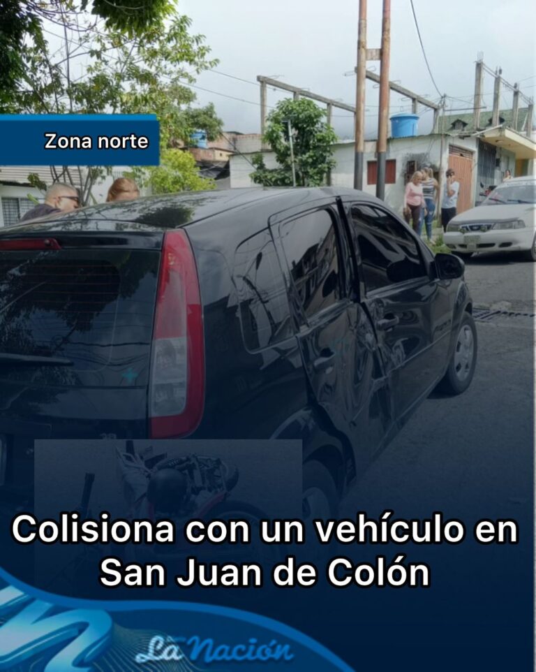 Motorizado colisiona con vehículo