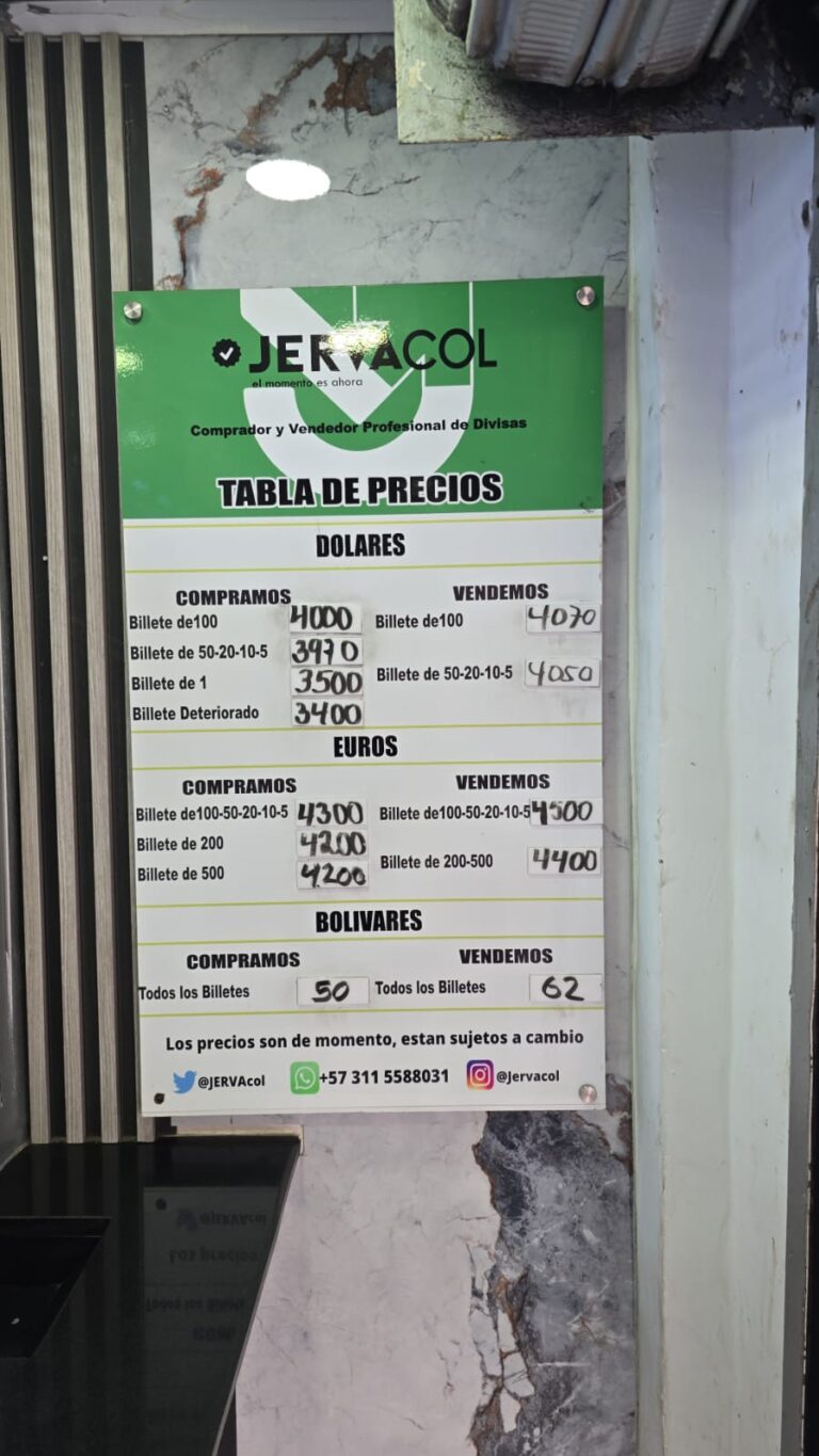 Precio del dólar este martes