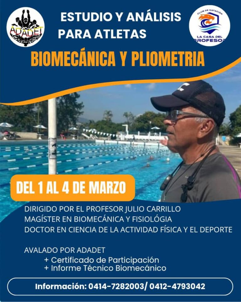 Natación programa curso para entrenadores