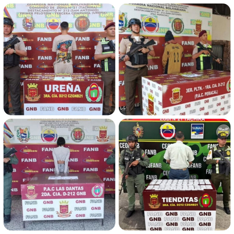 Cuatro detenidos cuando transportaban droga