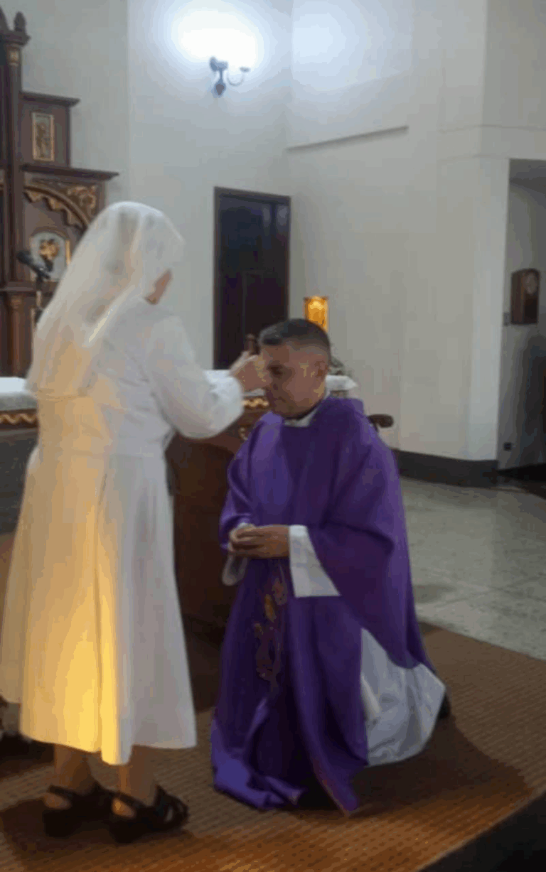 Celebración del Miércoles de Ceniza en templos del Táchira