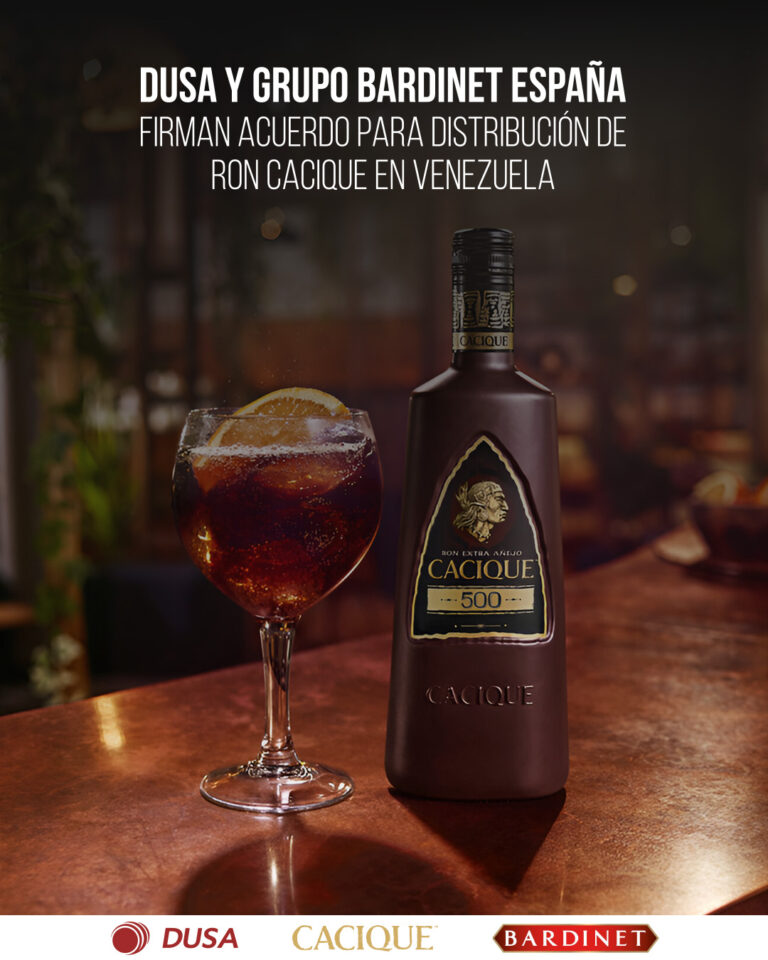 DUSA y Grupo Bardinet España firman acuerdo para distribución de Ron Cacique en Venezuela