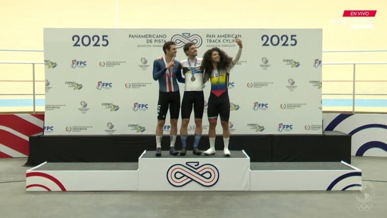 Tachirense Clever Martinez se baña de bronce en panamericano de ciclismo de pista