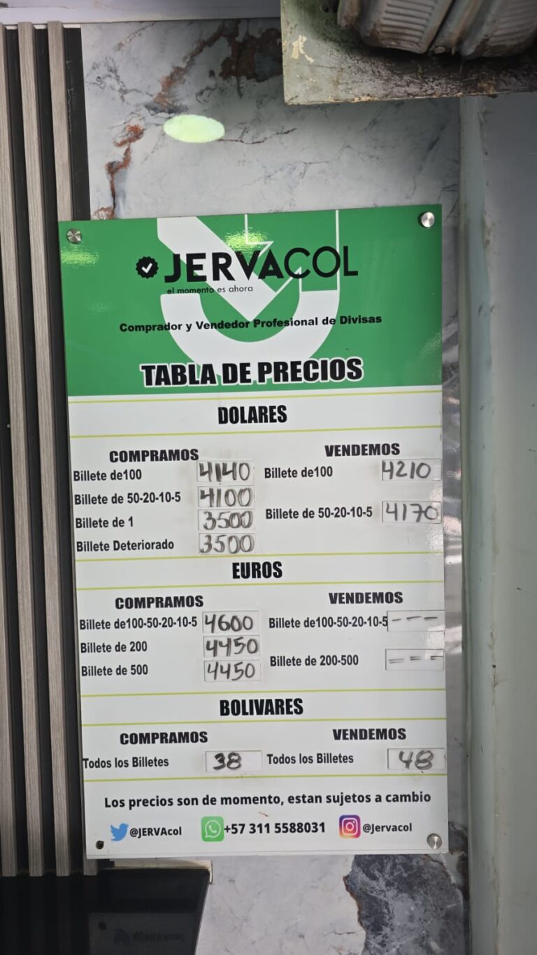 Sigue en alza el dólar en La Parada