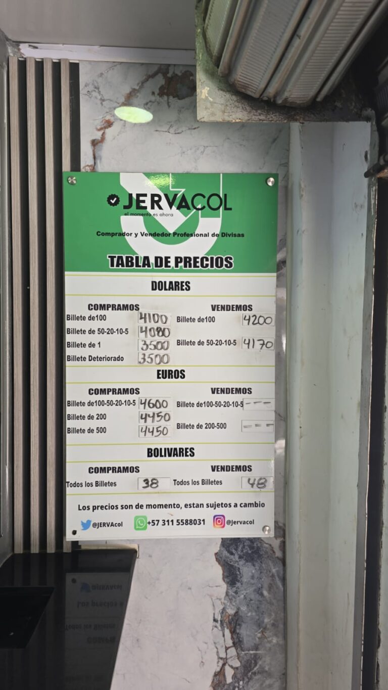 Así se cotiza el dólar en La Parada este 10Abr