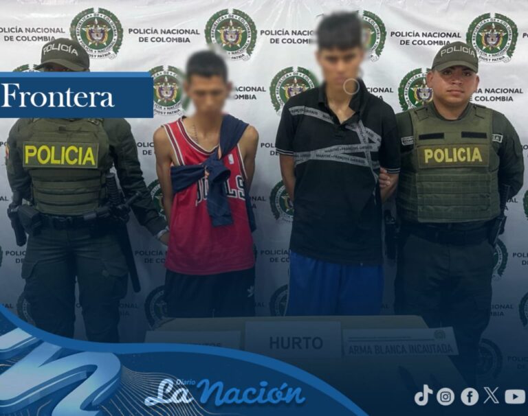Capturados a los minutos de haber atracado a un hombre en Cúcuta