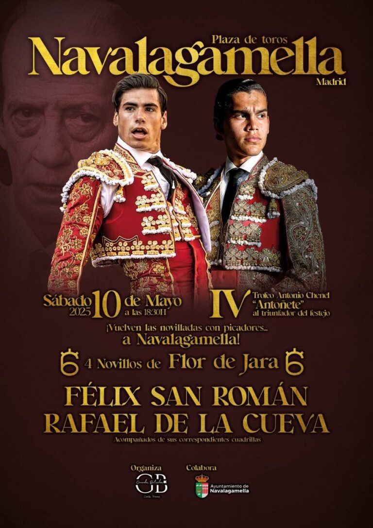 Debut con picadores de Rafael de La Cueva en Navalagamella, España