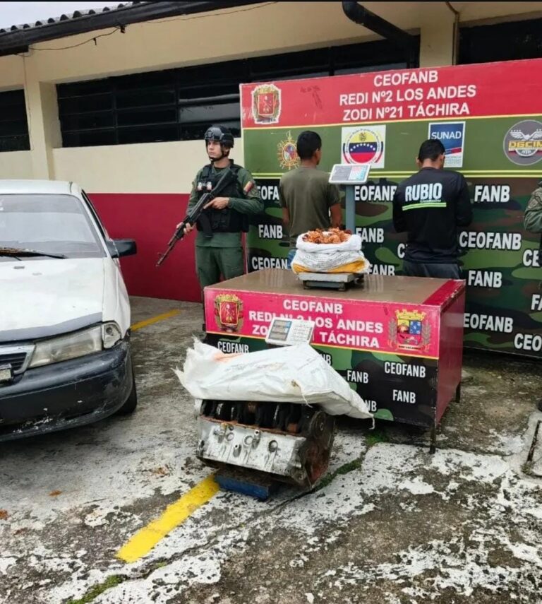 Detenidos en Las Dantas con cobre y chatarra