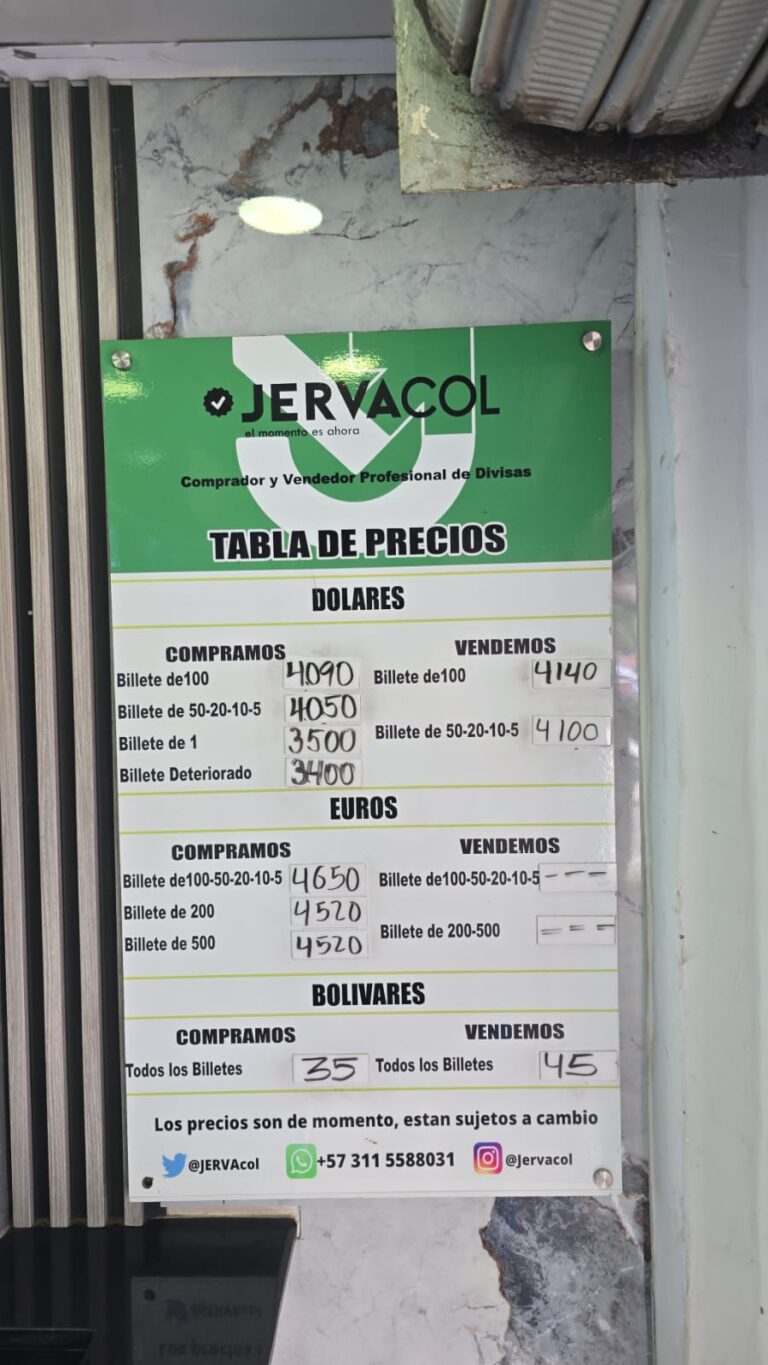 Así se cotiza el dólar este martes en frontera