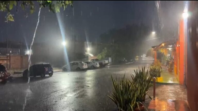 Noche de fuertes precipitaciones en Ureña