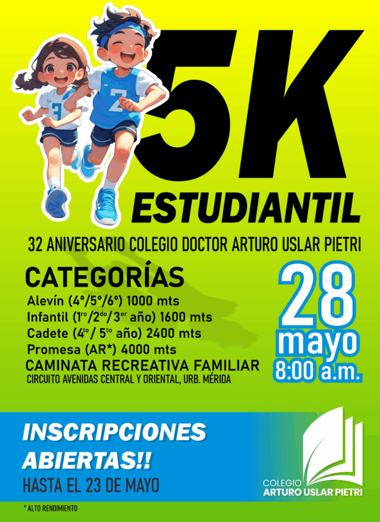 II Carrera Atlética Estudiantil Aniversario del Colegio Dr. Arturo Uslar Pietri