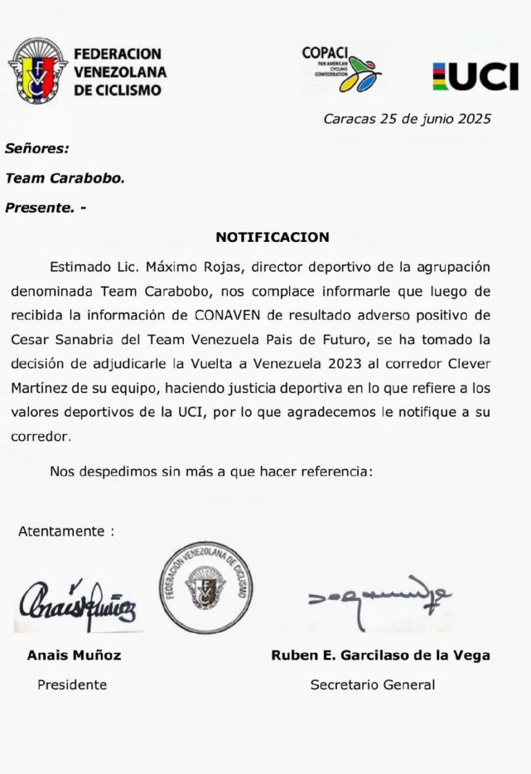 Cleiver Martínez Campeón de  la Vuelta a Venezuela 2023